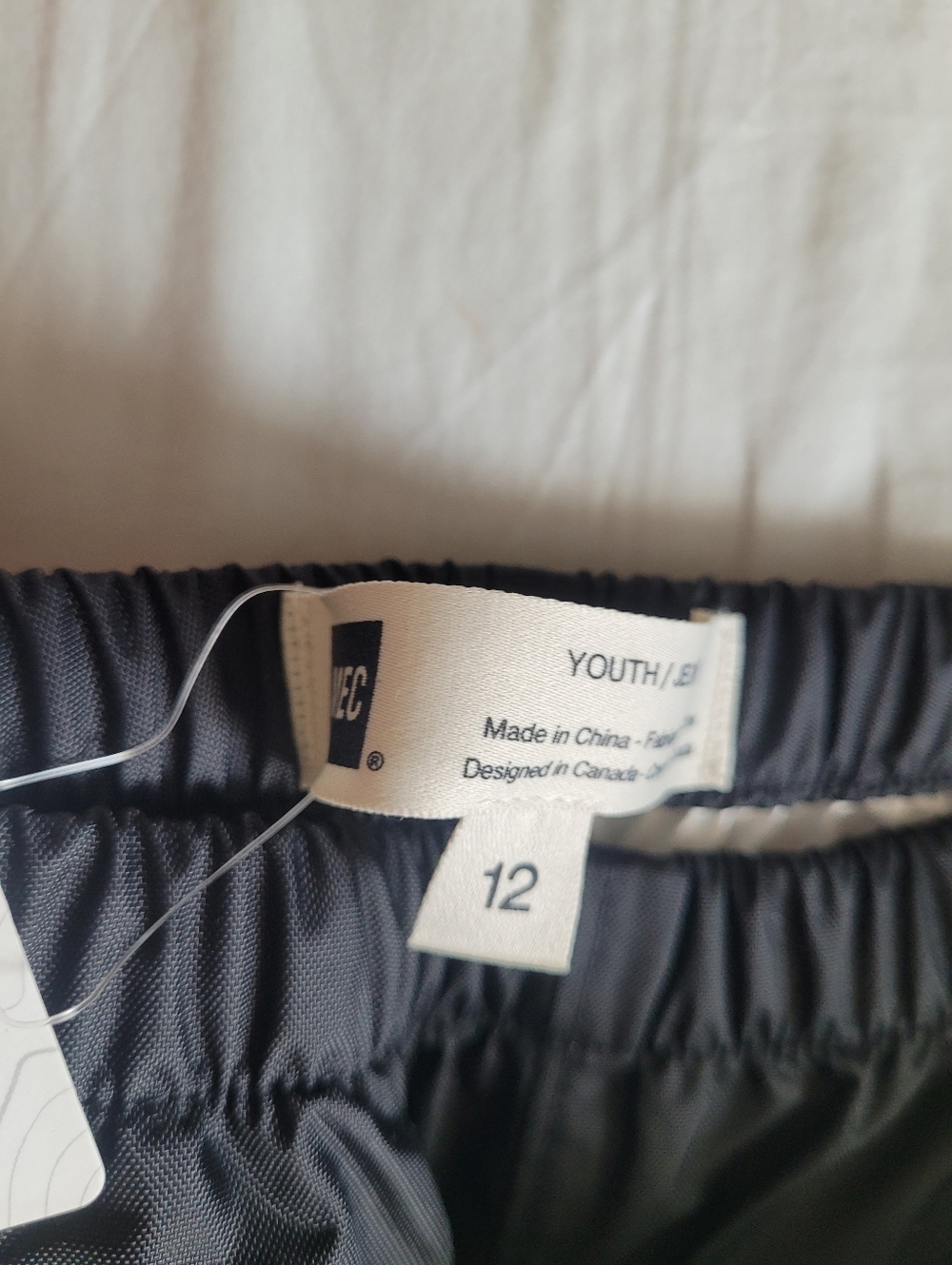 NWT MEC Waterproof Rain Pants,Youth Kids Size 12,Black,Unlined - Picture 7 of 16